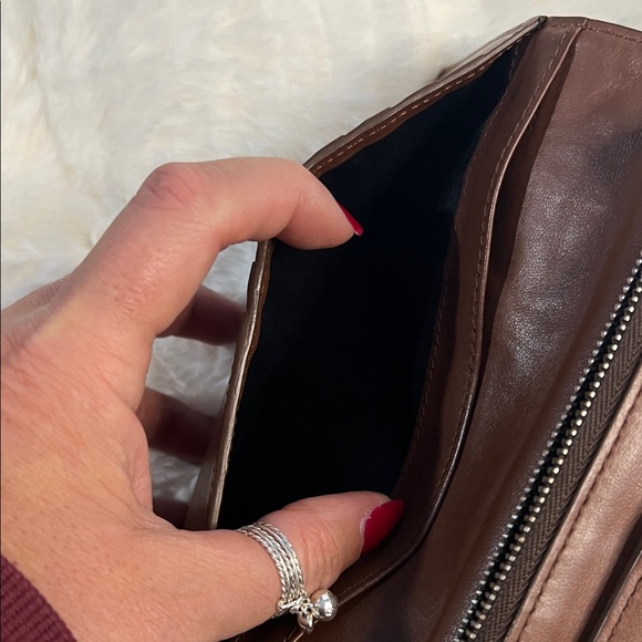 Burberry TB Monogram bi-fold long leather wallet in brown. - Picture 11 of 12